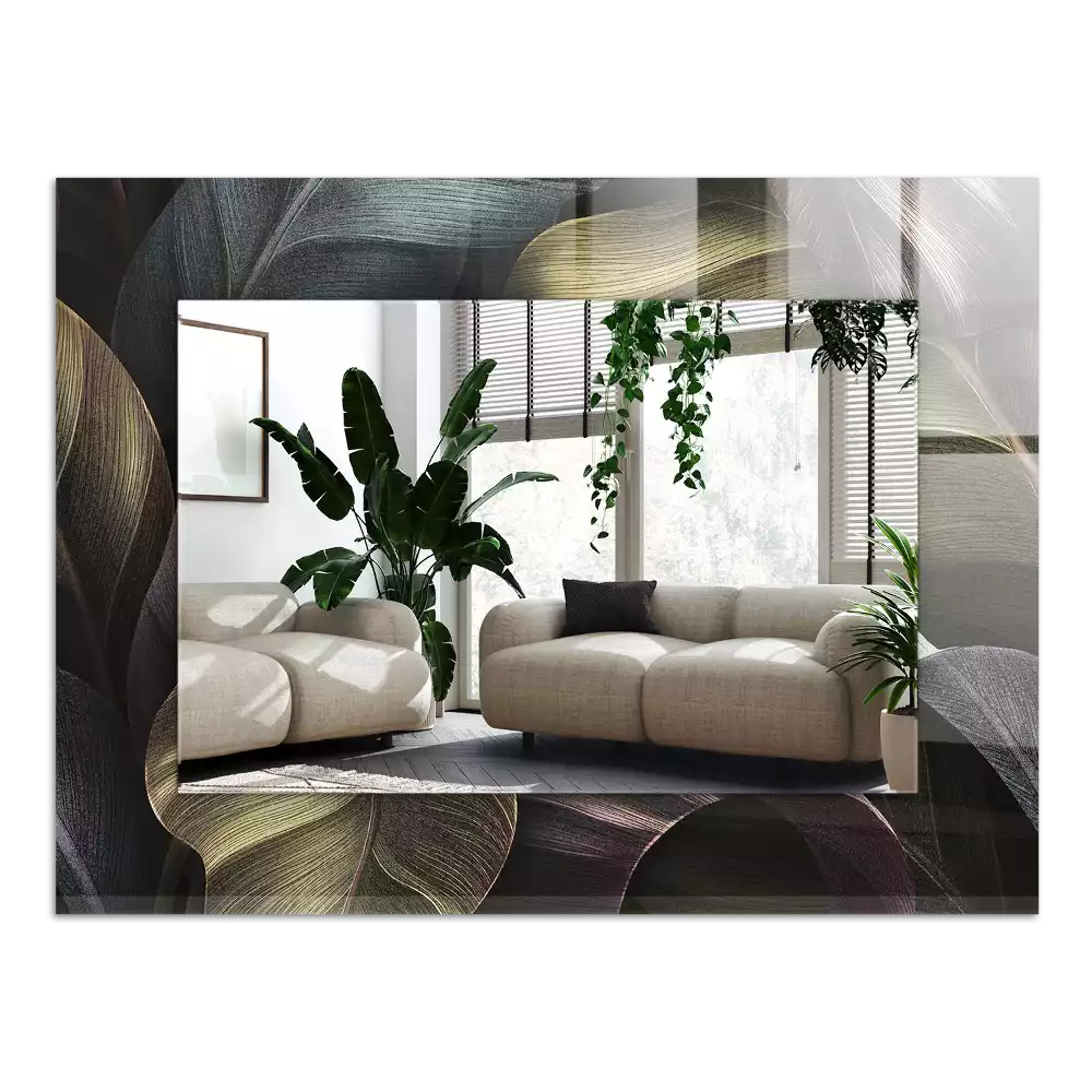 Espelho decorativo Folhas coloridas de plantas