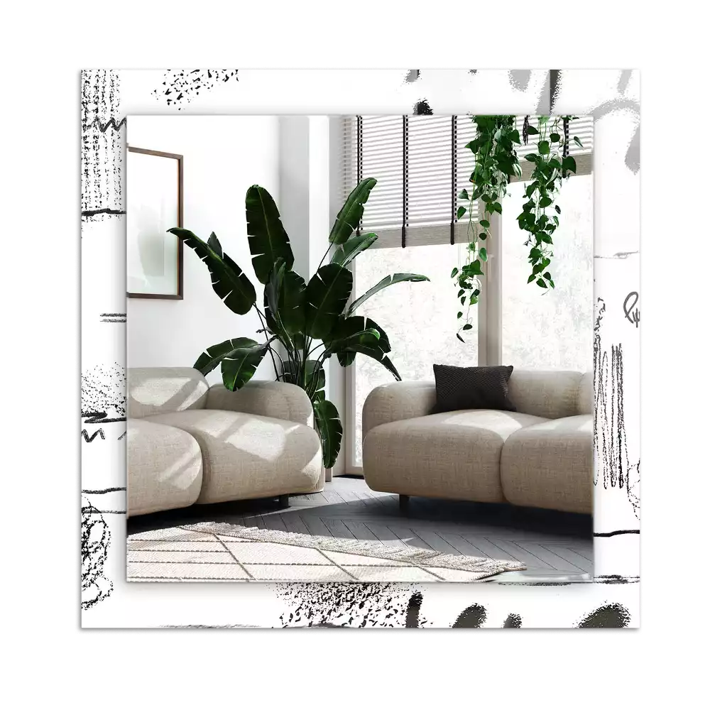 Espelho com moldura decorada Padrões Modernos Abstratos