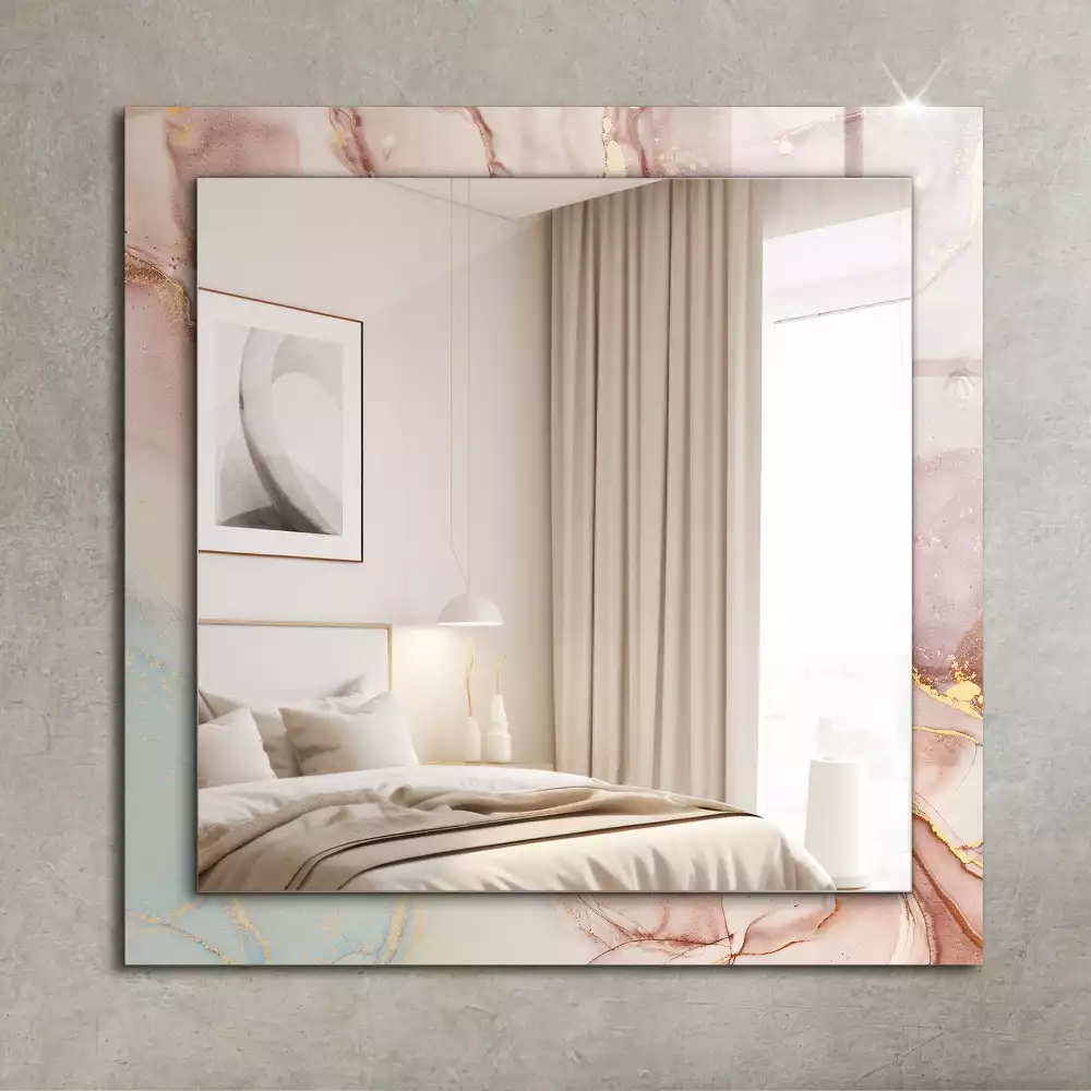 Espelho decorativo Arte abstrata em aquarela