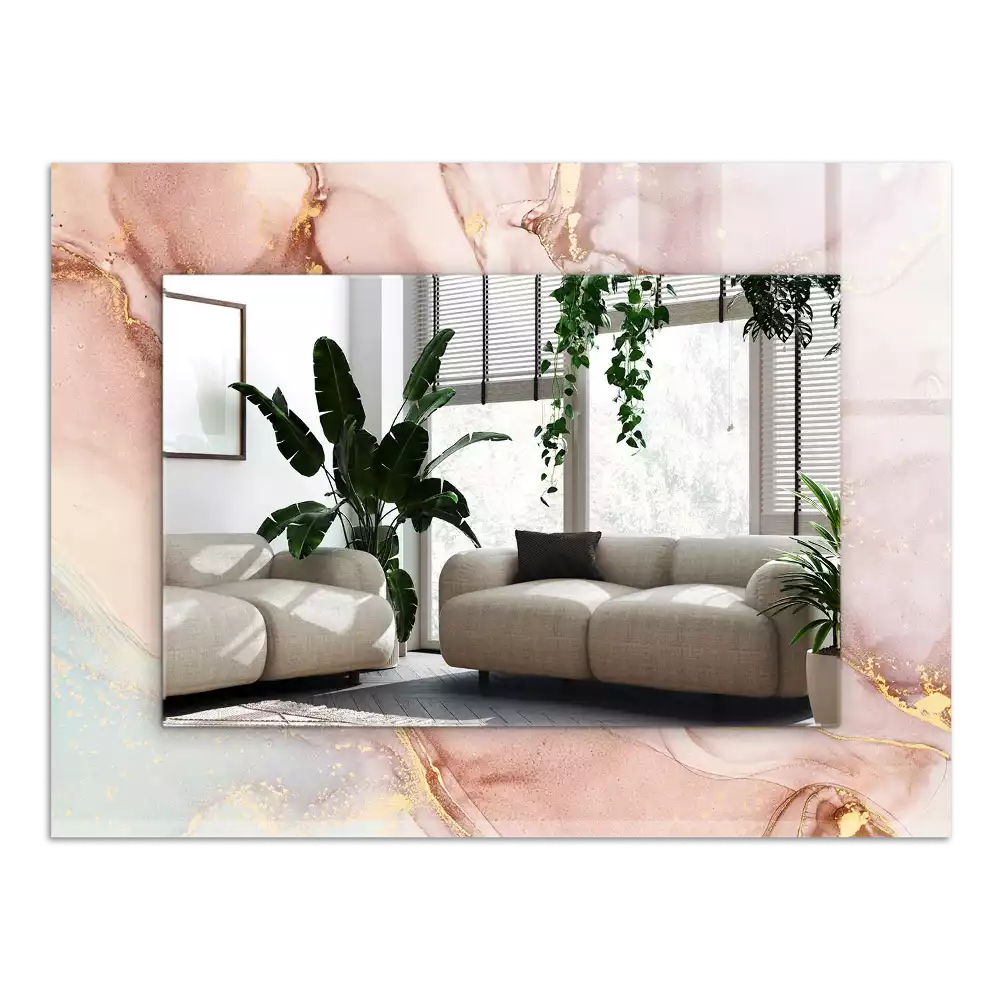 Espelho decorativo Arte abstrata em aquarela