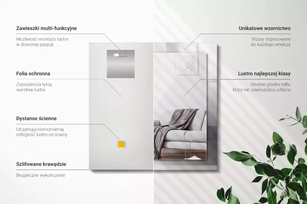 Espelho decorativo Superfície metálica redonda