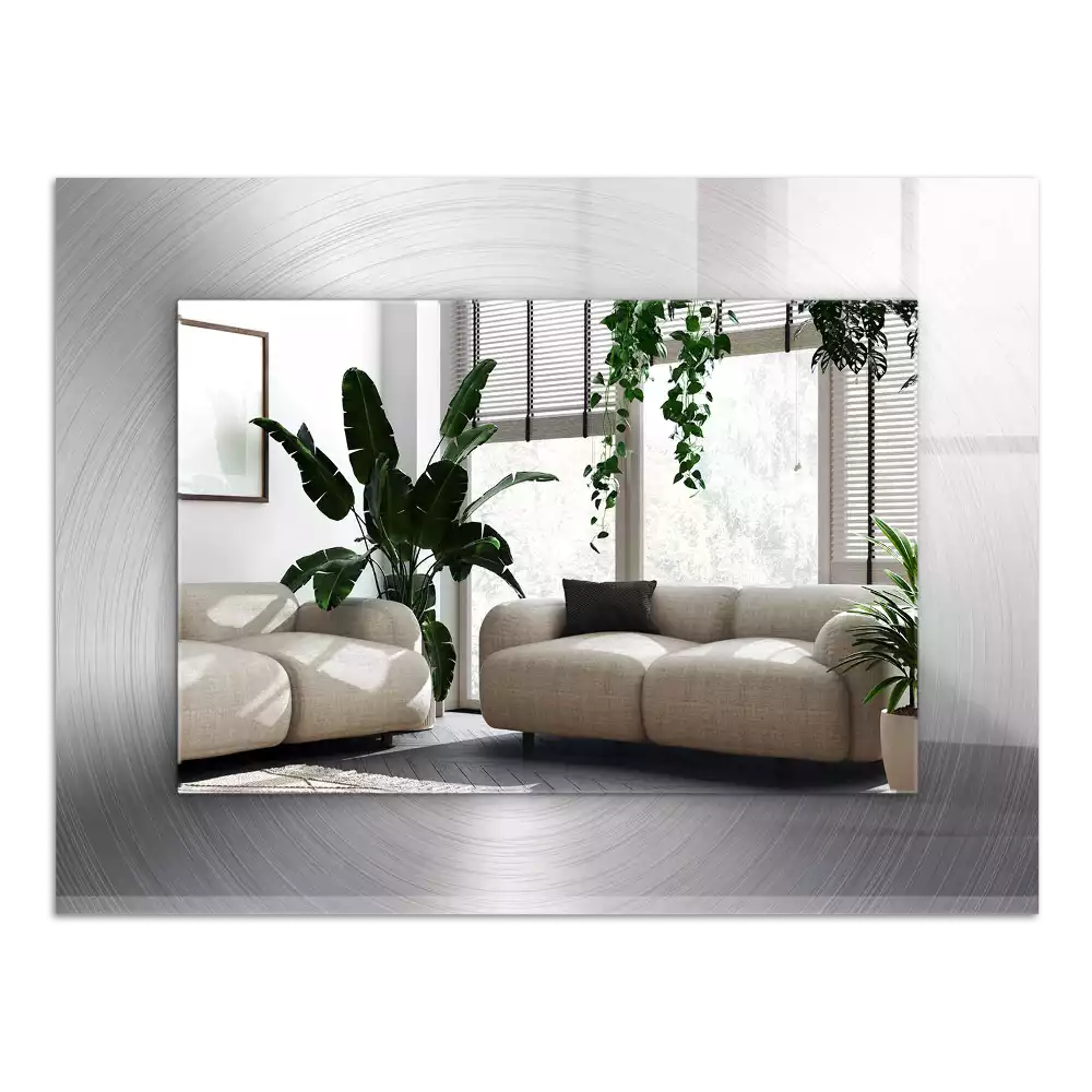 Espelho decorativo Superfície metálica redonda