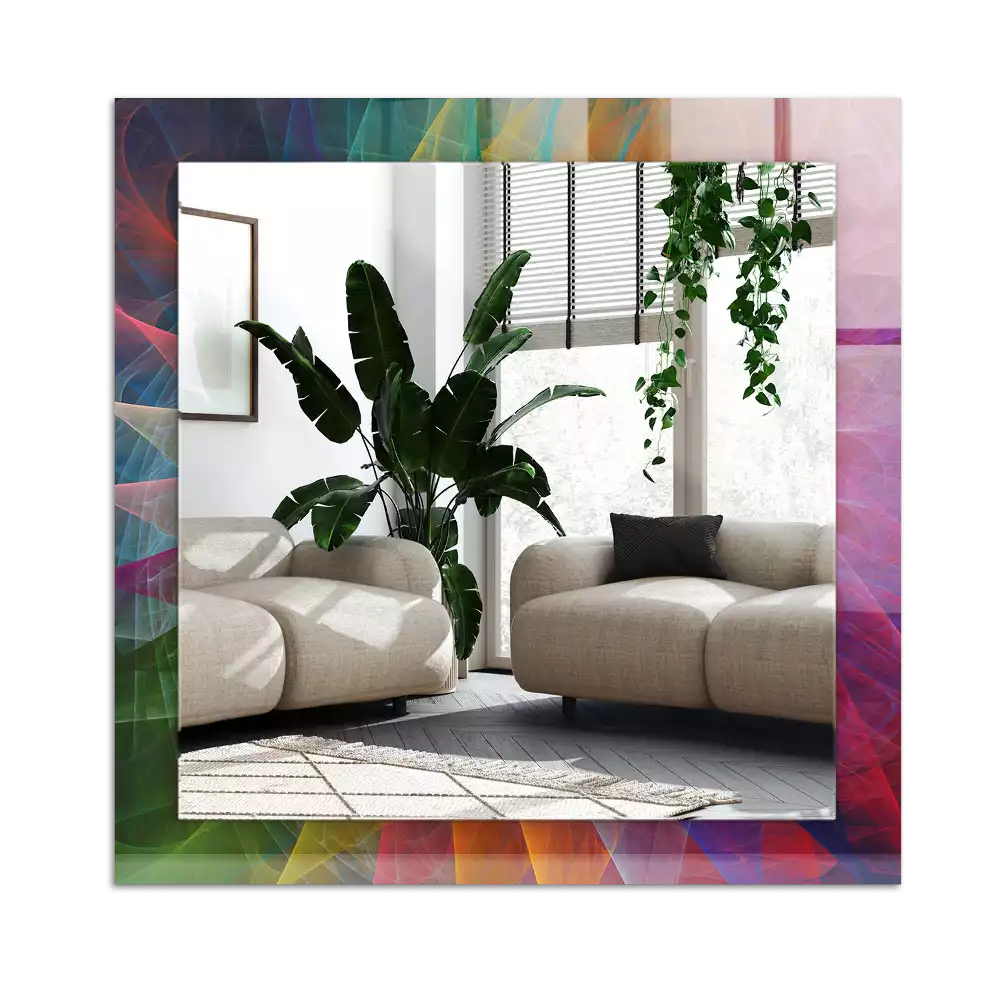 Espelho decorado Espiral abstrata colorida