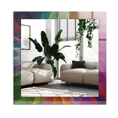 Espelho decorado Espiral abstrata colorida