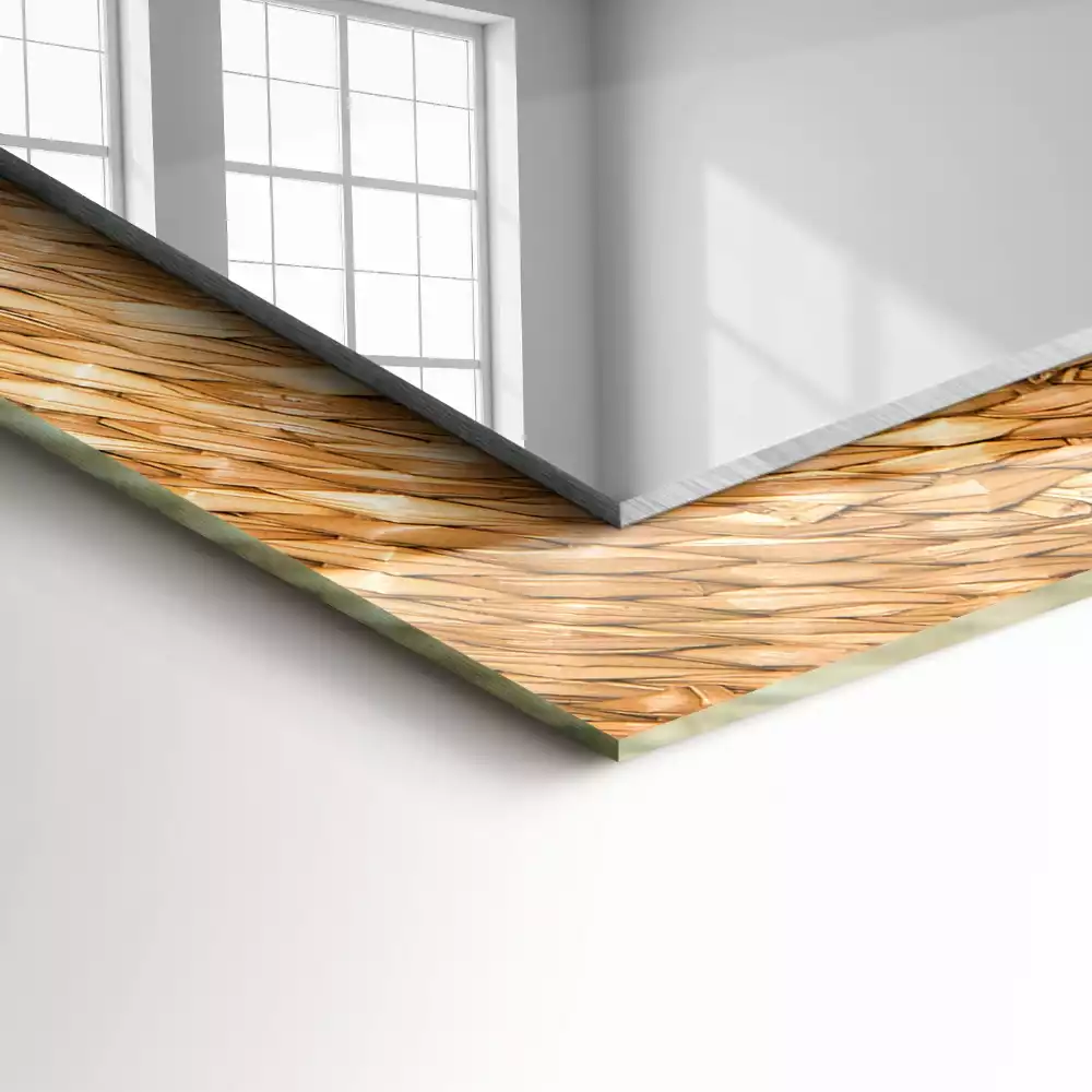 Espelho com moldura decorada Acácia