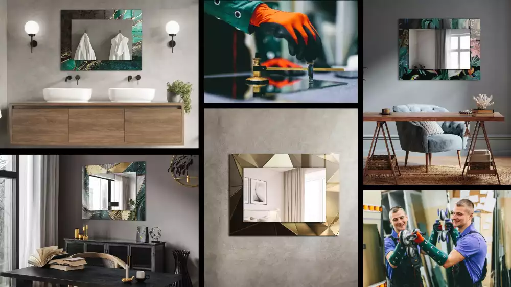 Espelho decorativo Balões de fala coloridos e cômicos