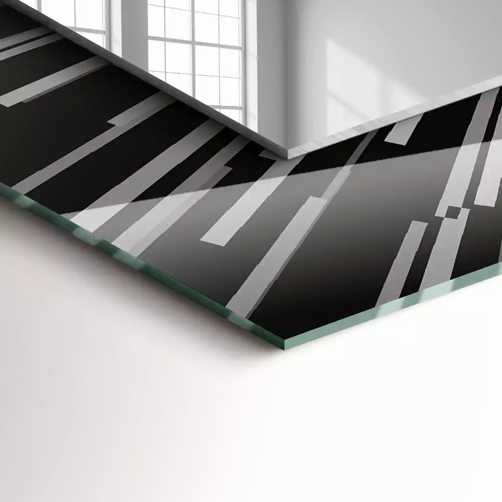 Espelho decorado Efeito da velocidade da luz