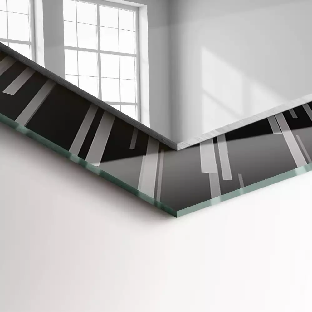 Espelho decorado Efeito da velocidade da luz