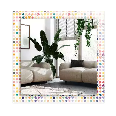 Espelho decorado Padrão geométrico colorido