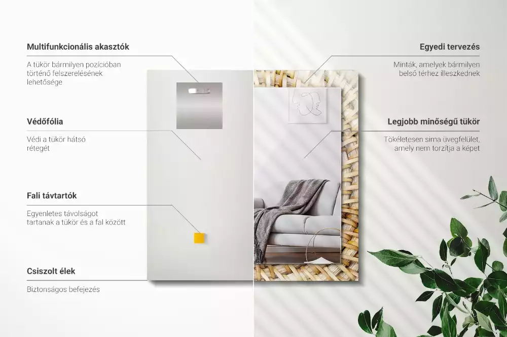 Espelho decorativo Acácia