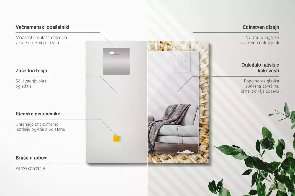 Espelho decorativo Acácia