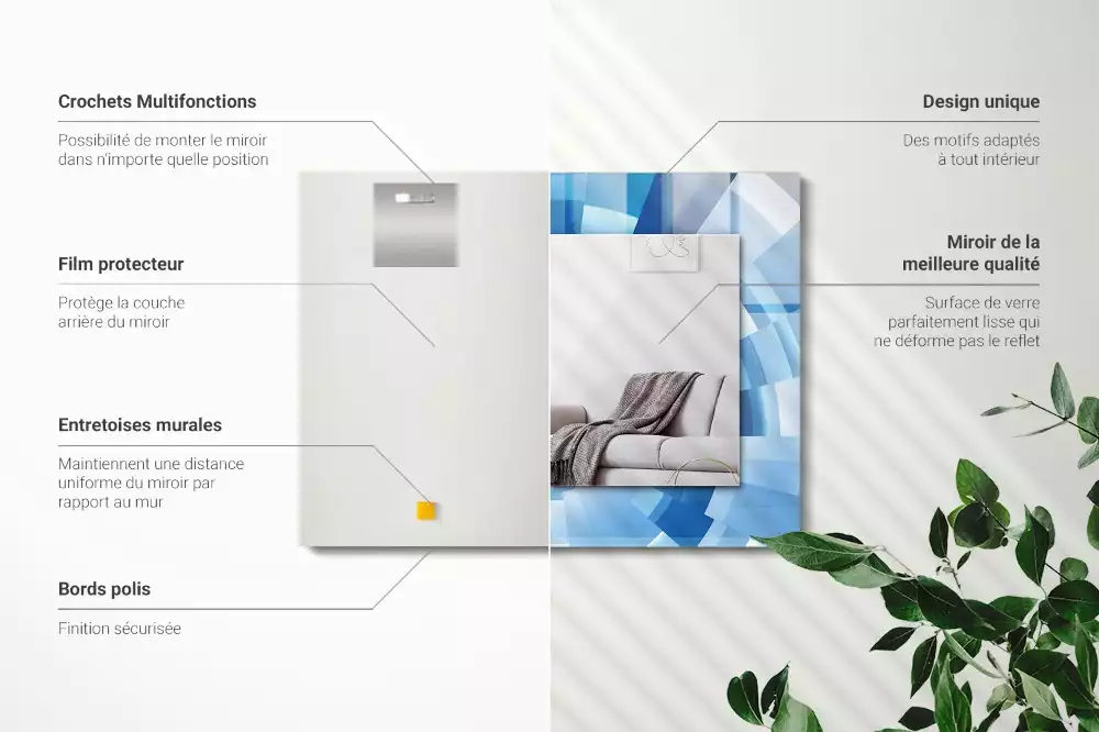 Espelho decorativo Túnel abstrato