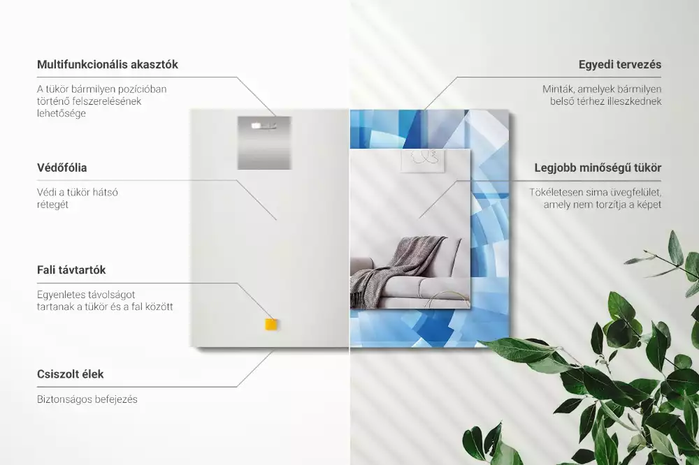 Espelho decorativo Túnel abstrato