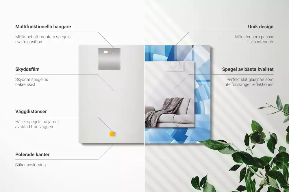 Espelho decorativo Túnel abstrato