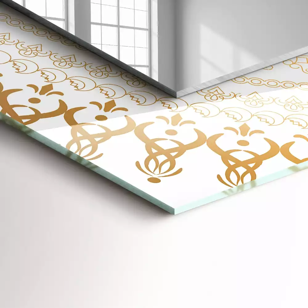 Espelho decorativo padrão de mandala