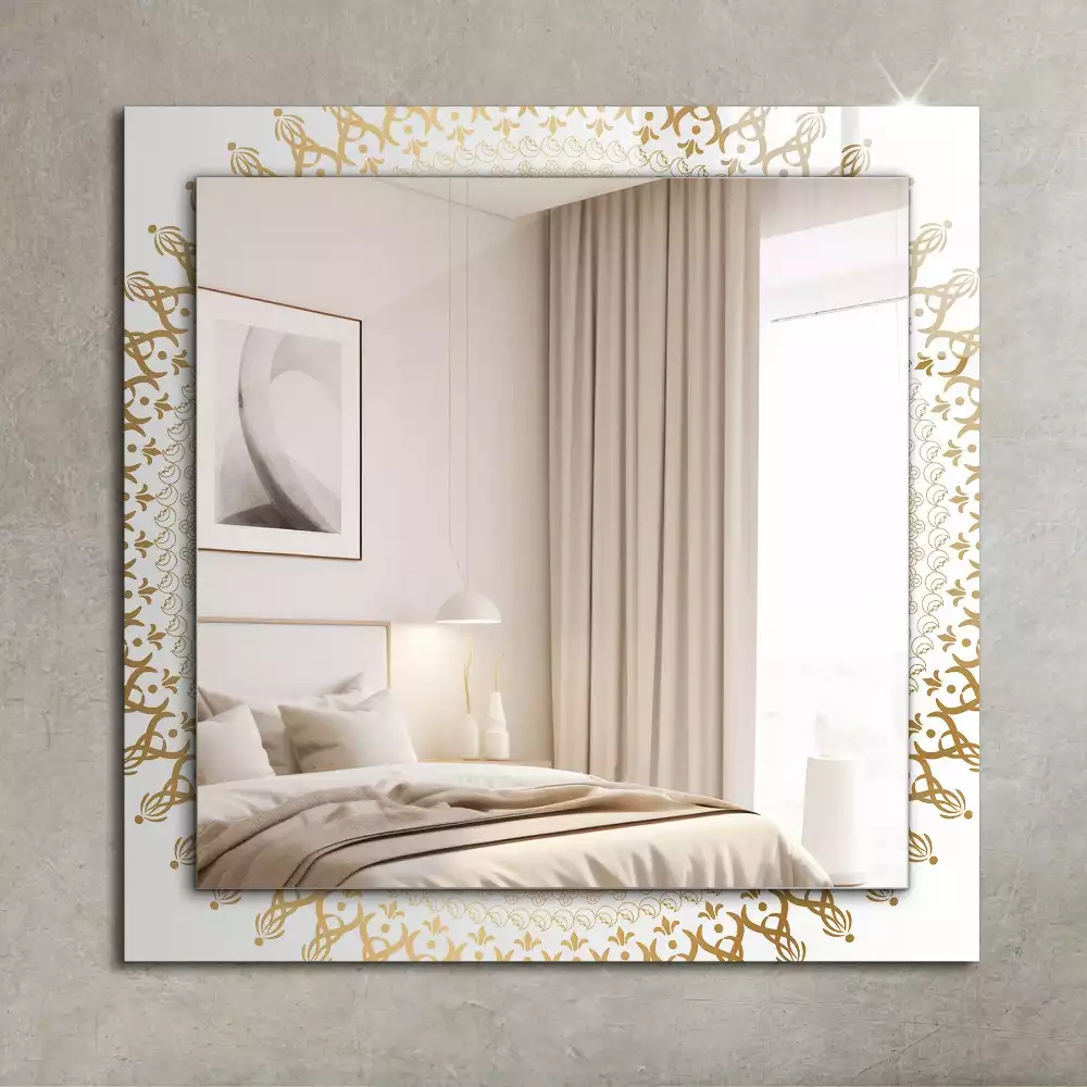 Espelho decorativo padrão de mandala