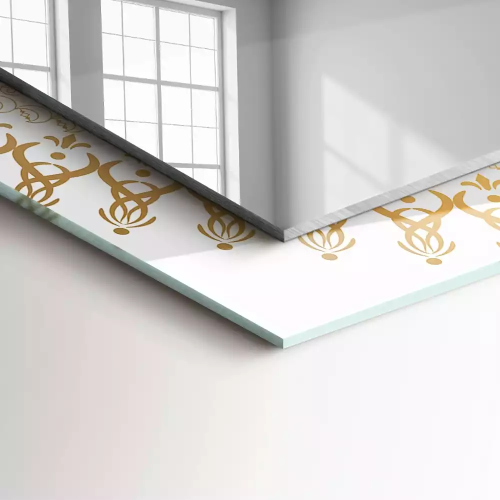 Espelho decorativo padrão de mandala