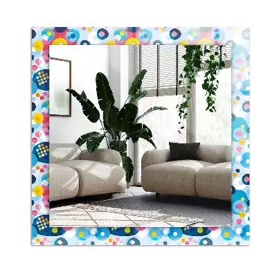 Espelho decorado Padrões abstratos coloridos