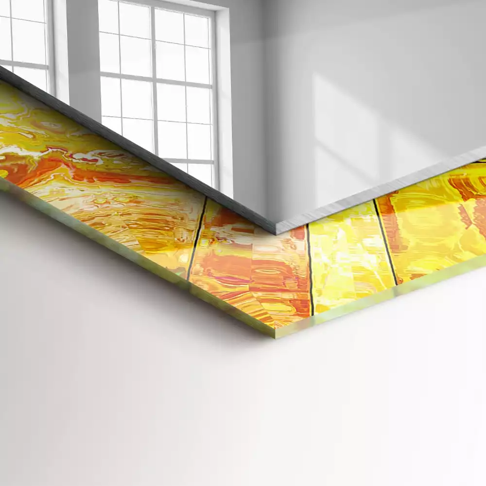 Espelho decorado Mosaico abstrato colorido