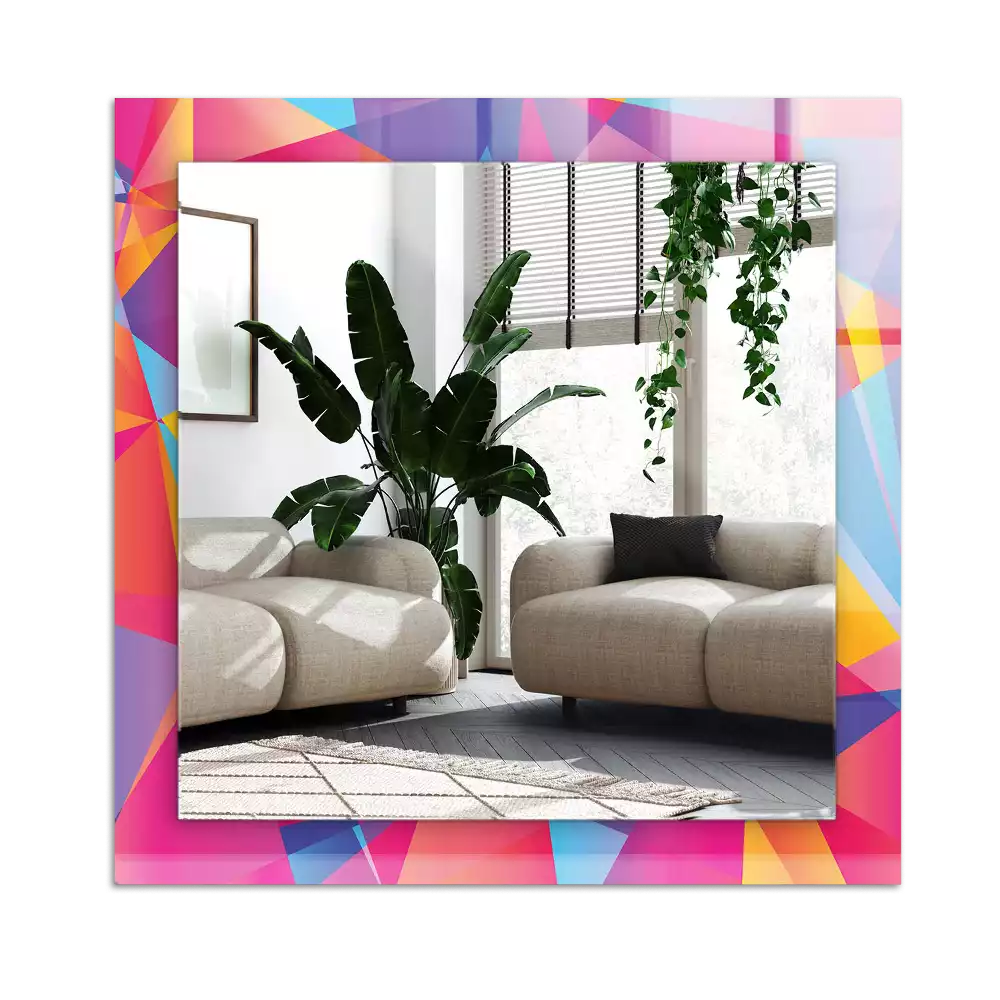 Espelho decorativo Padrões geométricos coloridos