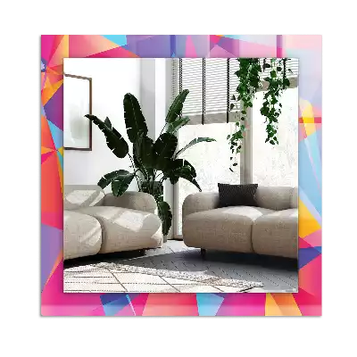 Espelho decorativo Padrões geométricos coloridos