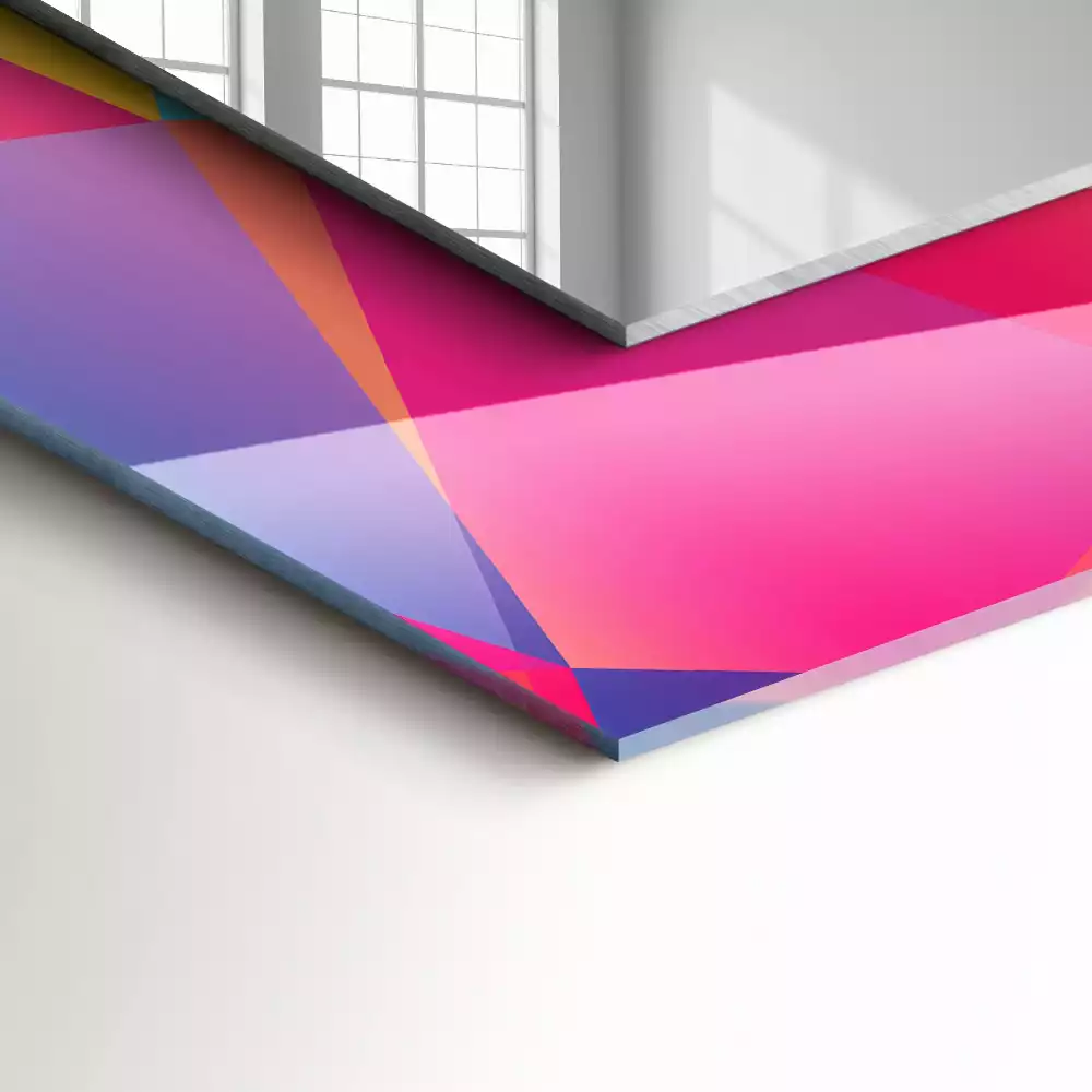 Espelho decorativo Padrões geométricos coloridos