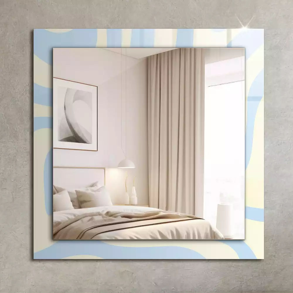 Espelho decorativo Padrões ondulados abstratos
