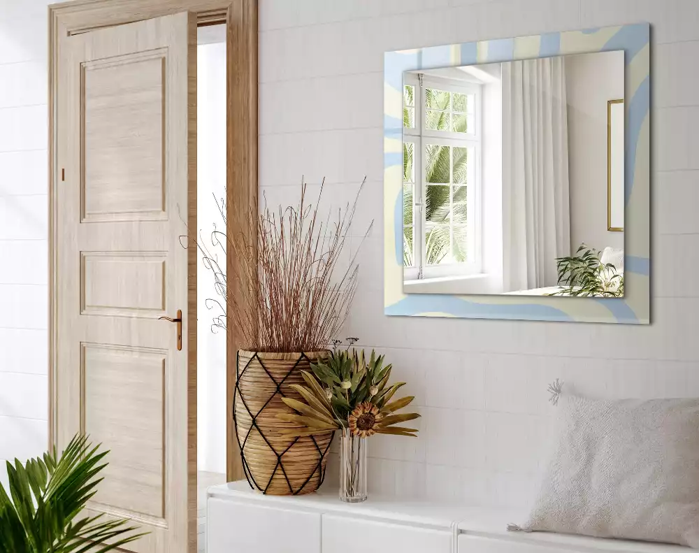 Espelho decorativo Padrões ondulados abstratos