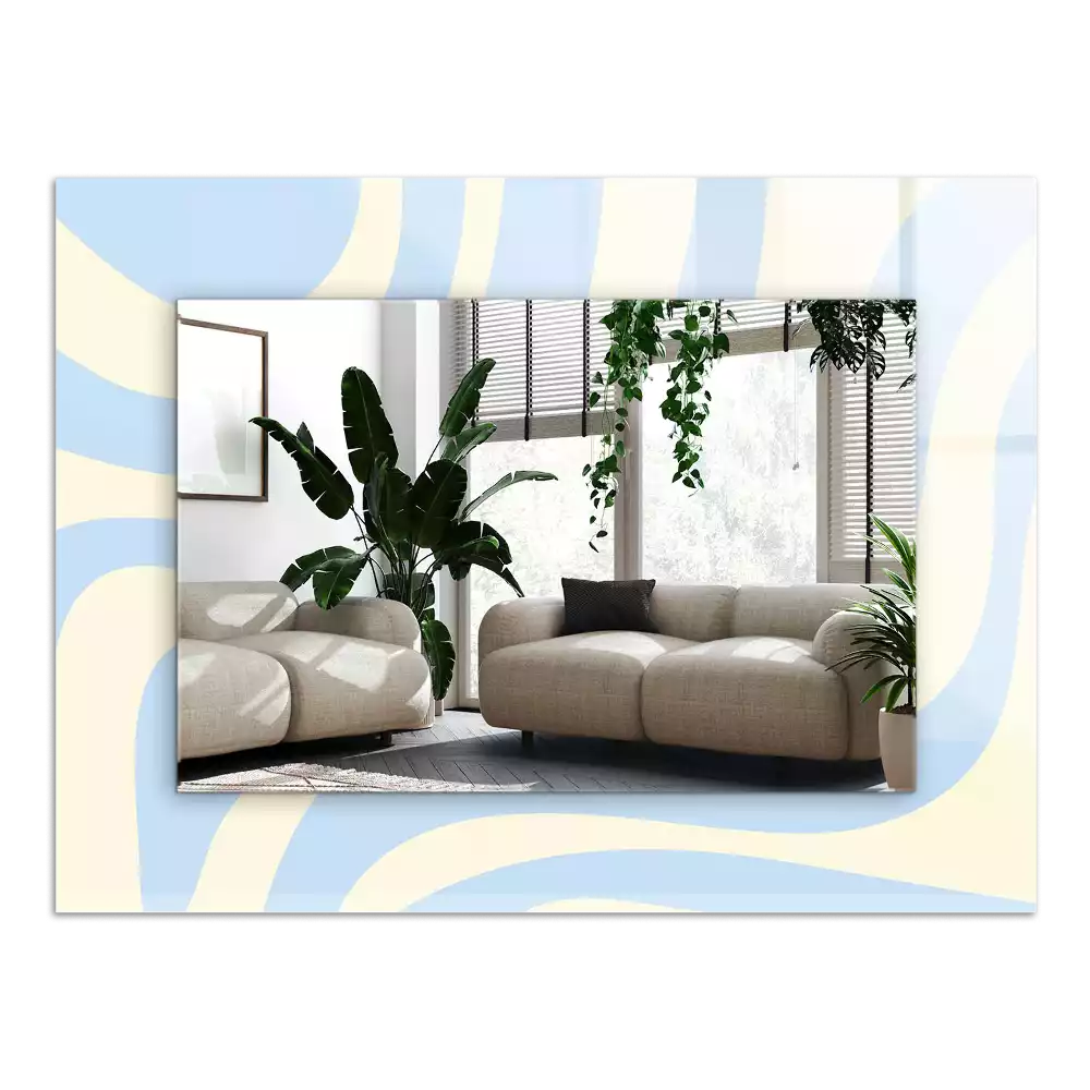 Espelho decorativo Padrões ondulados abstratos