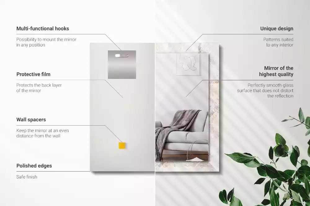 Espelho decorativo Azulejos estampados