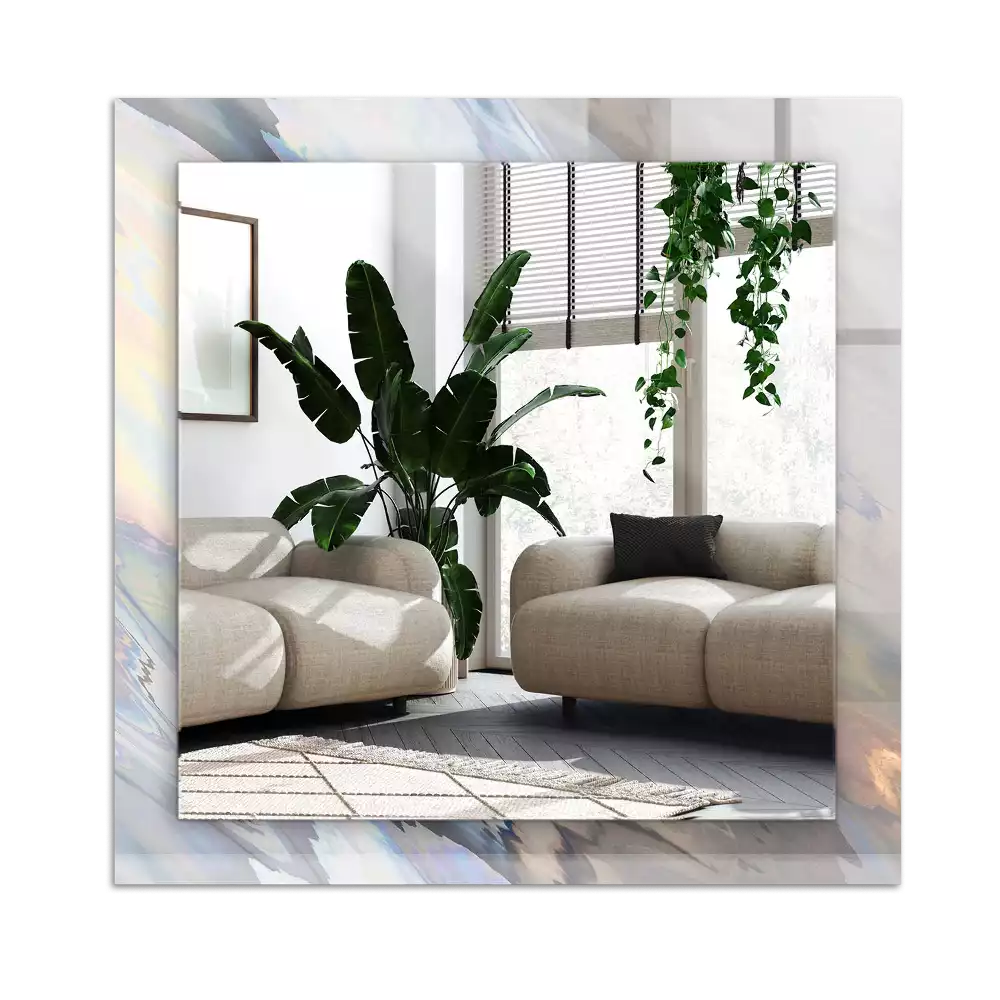 Espelho com moldura decorada Padrões coloridos abstratos