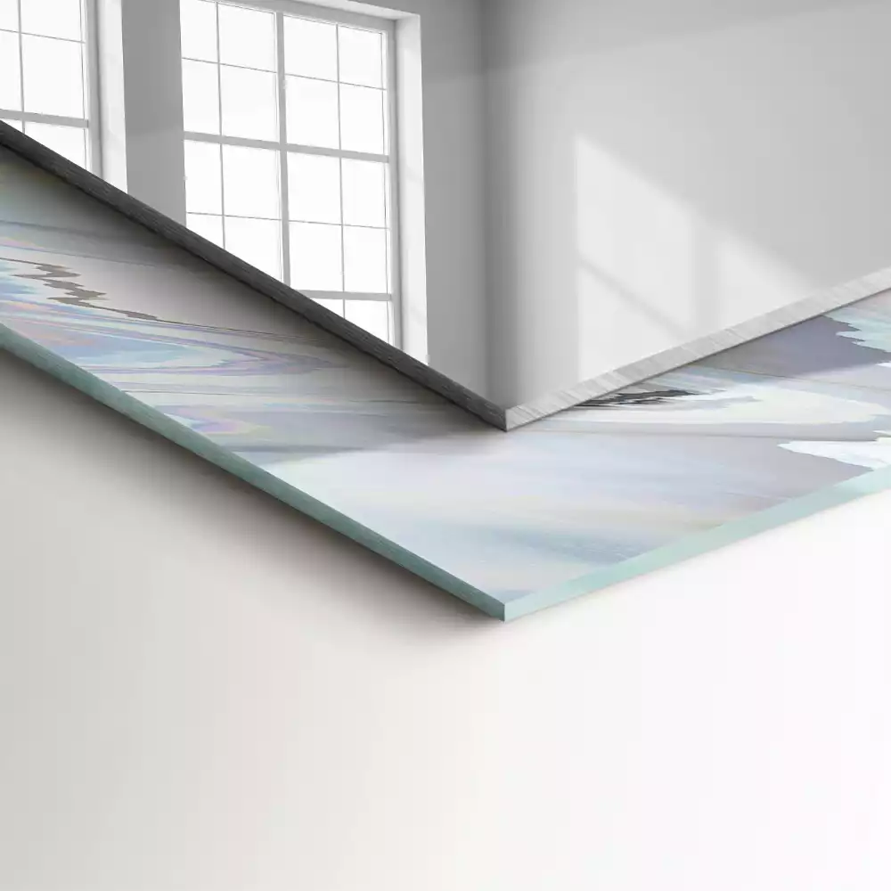 Espelho com moldura decorada Padrões coloridos abstratos