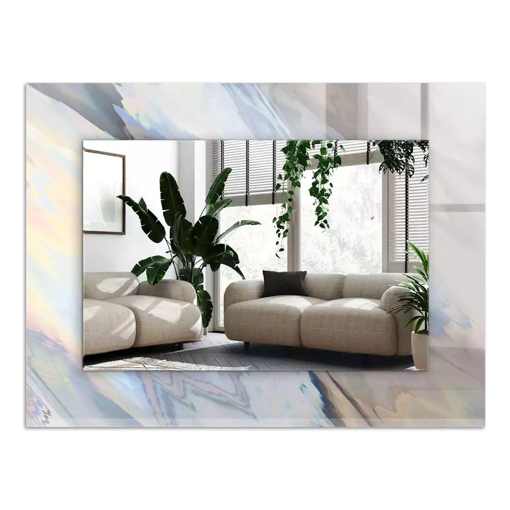 Espelho com moldura decorada Padrões coloridos abstratos