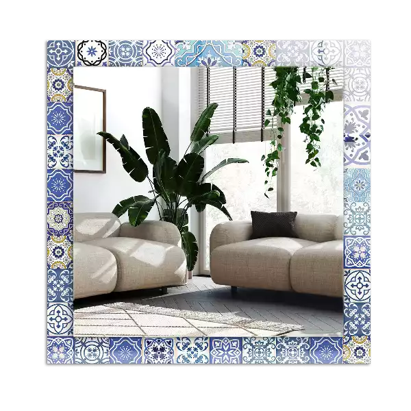 Espelho decorativo Azulejos de mosaico coloridos