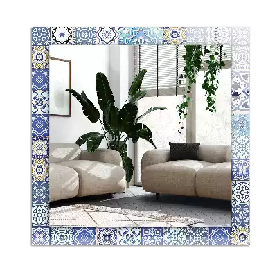 Espelho decorativo Azulejos de mosaico coloridos