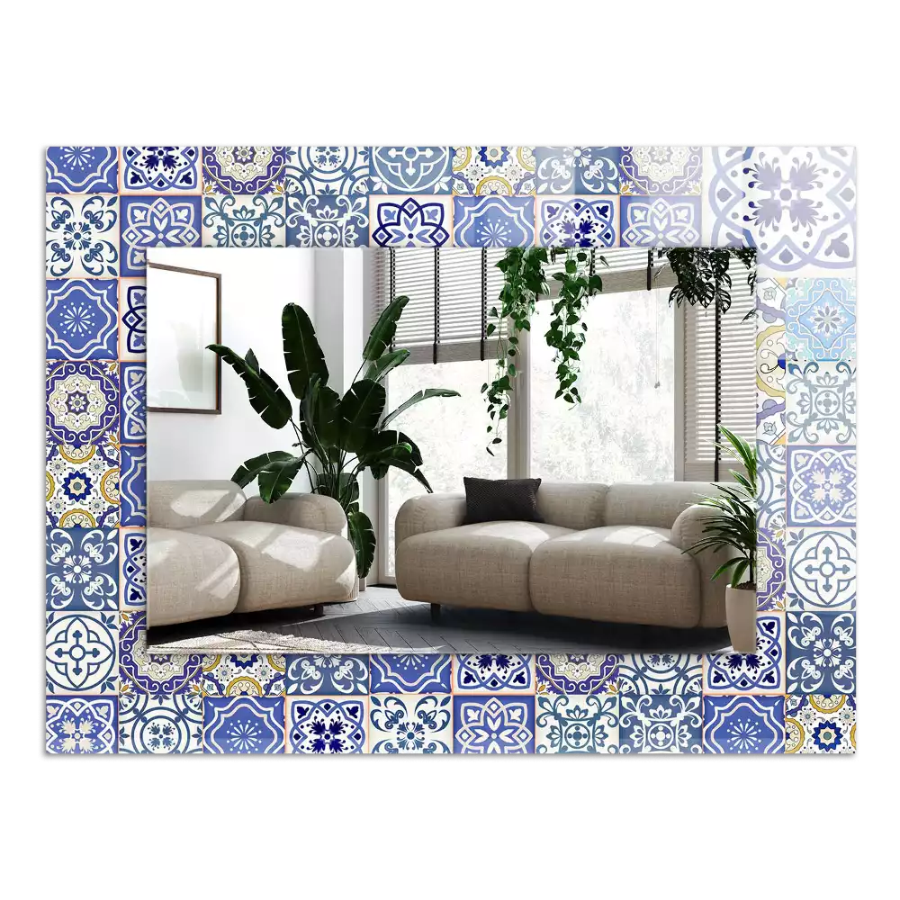 Espelho decorativo Azulejos de mosaico coloridos