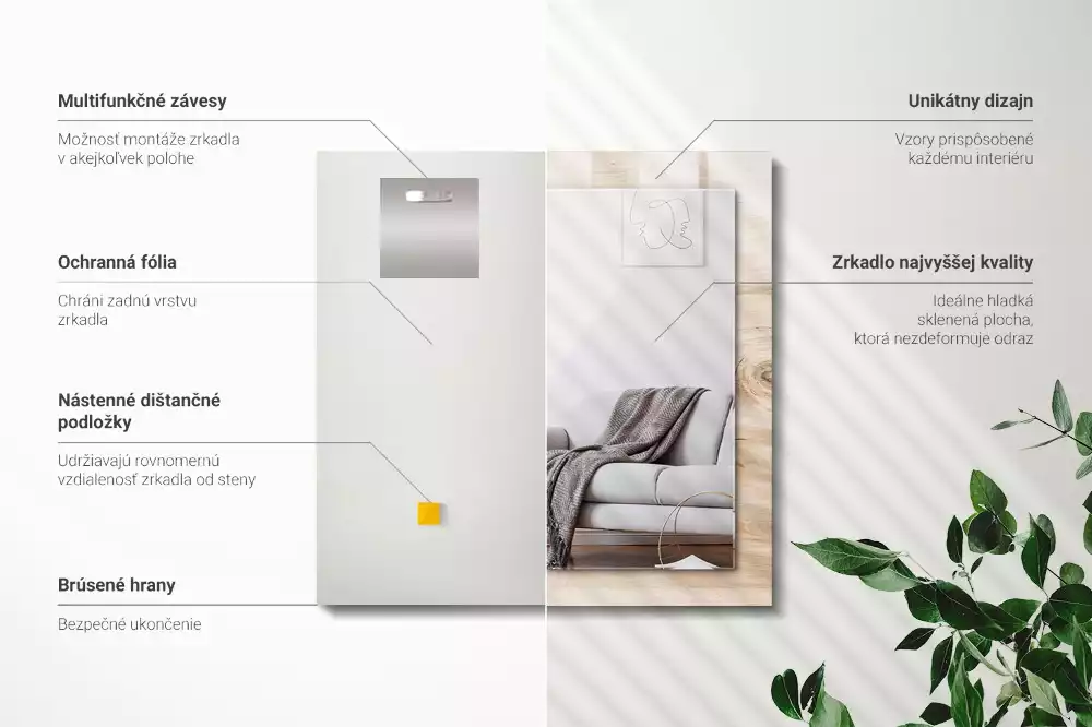 Espelho decorado Madeira com nós