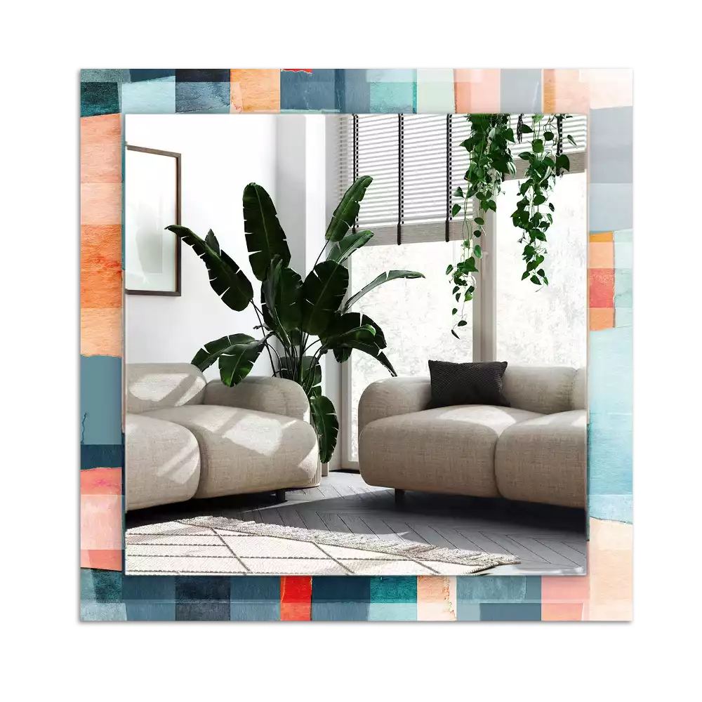 Espelho decorativo Retângulos abstratos coloridos
