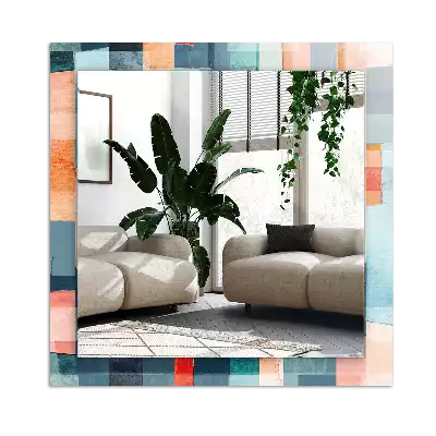 Espelho decorativo Retângulos abstratos coloridos