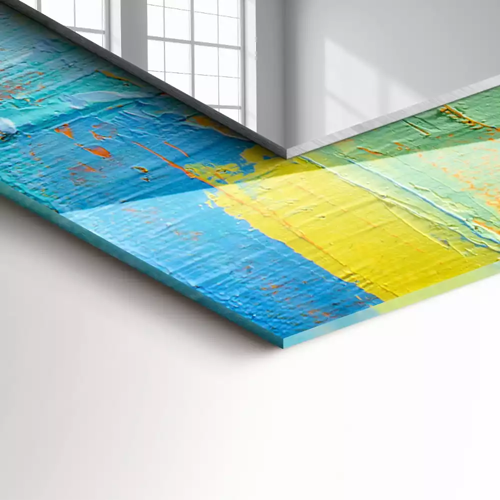 Espelho decorado Pintura a óleo abstrata