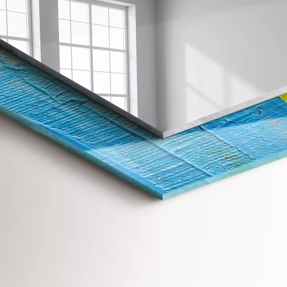 Espelho decorado Pintura a óleo abstrata