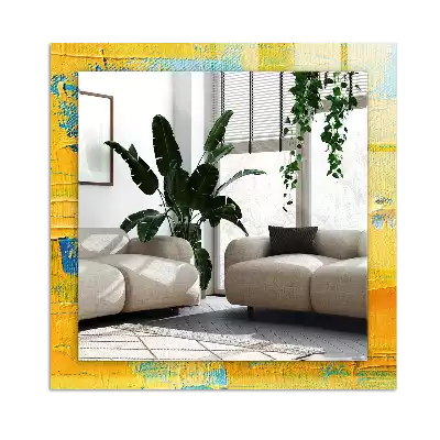 Espelho decorativo Pintura a óleo abstrata