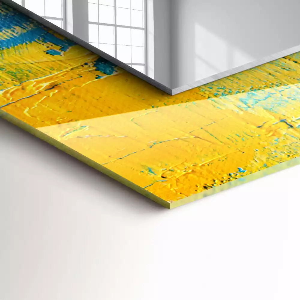 Espelho decorativo Pintura a óleo abstrata