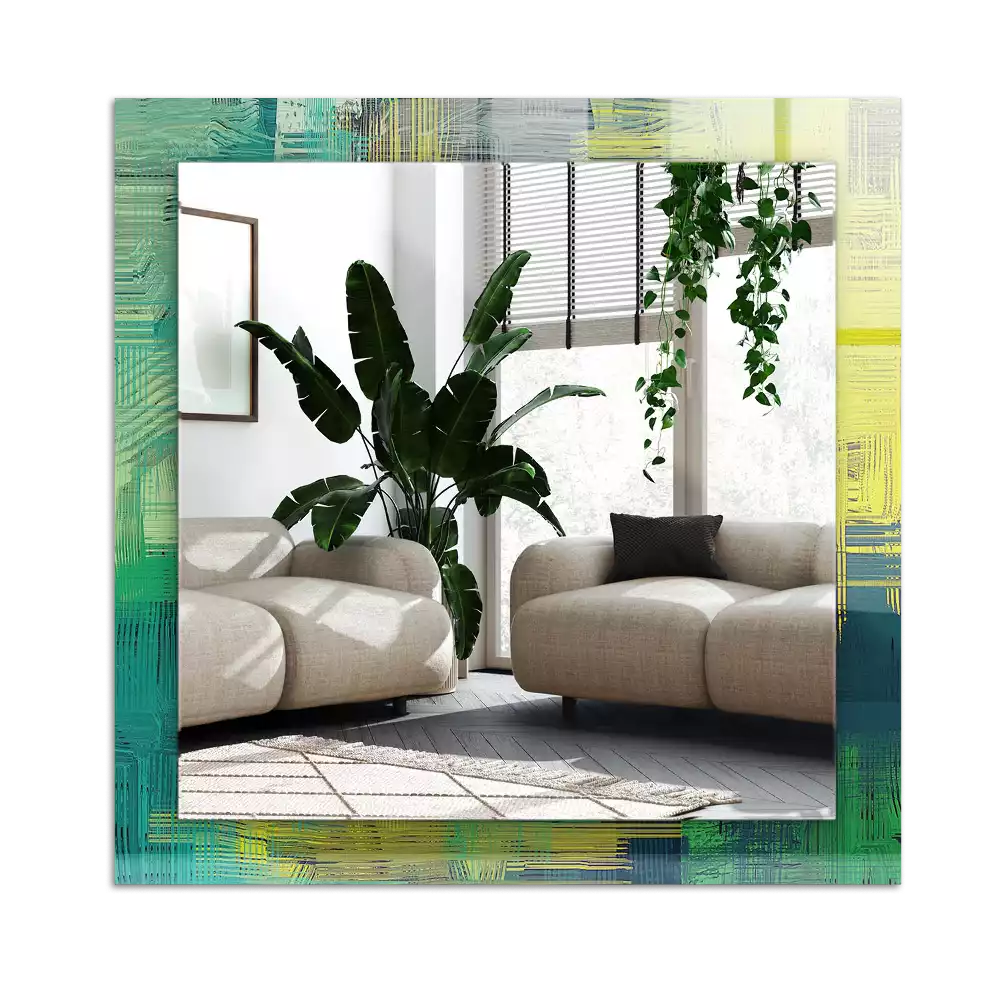 Espelho decorado Composição de cores abstratas