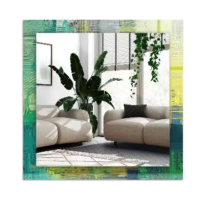 Espelho decorado Composição de cores abstratas