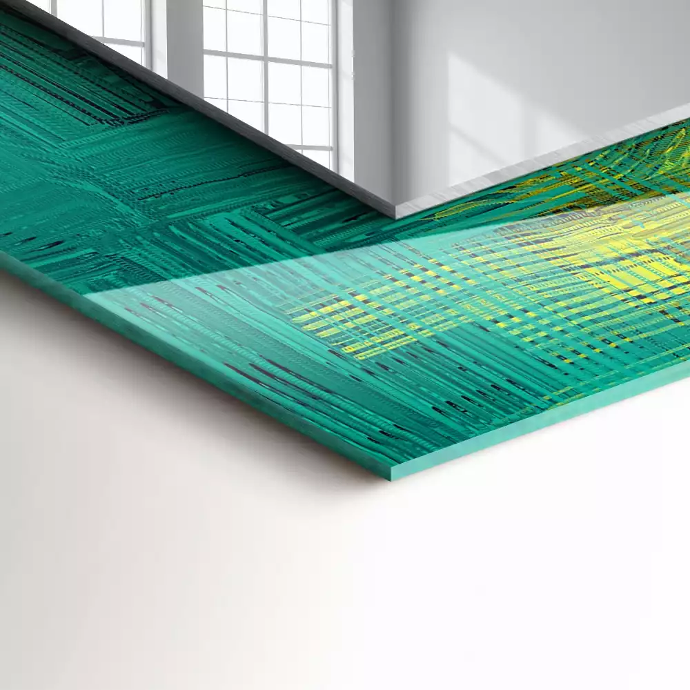 Espelho decorado Composição de cores abstratas