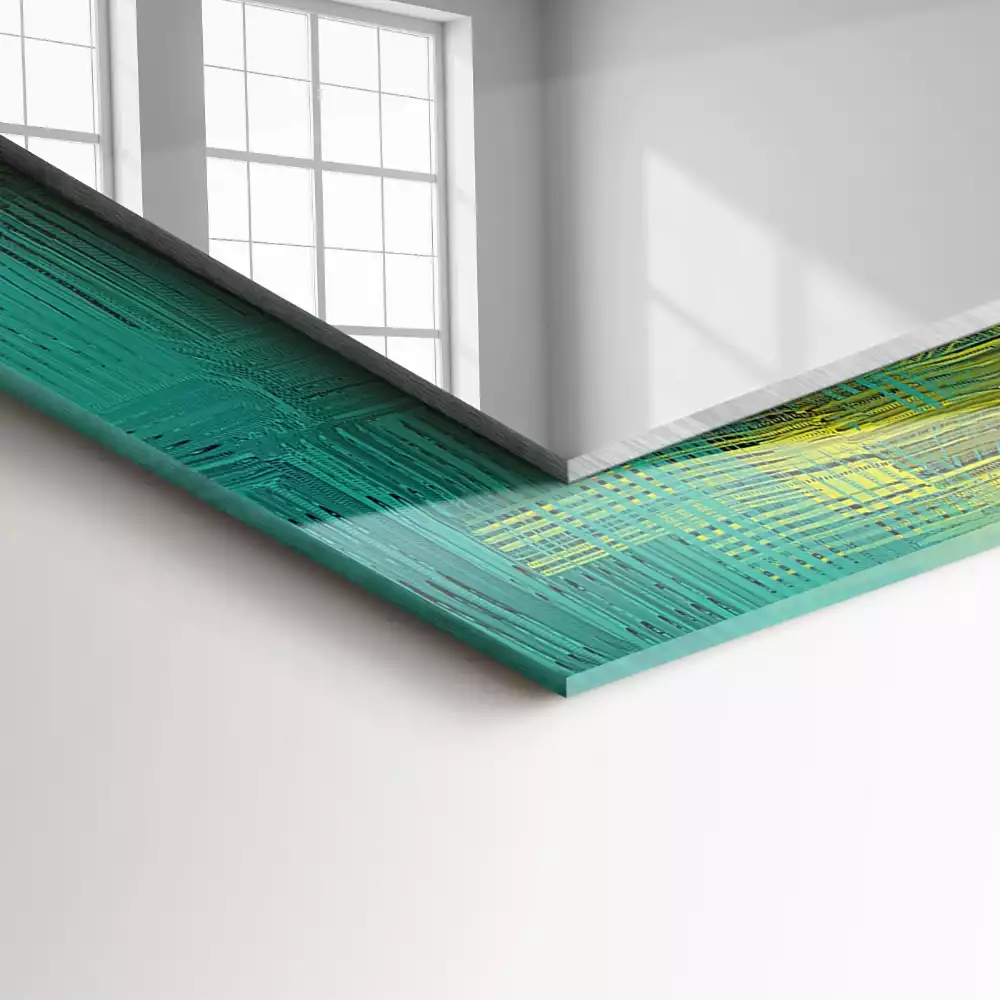 Espelho decorado Composição de cores abstratas