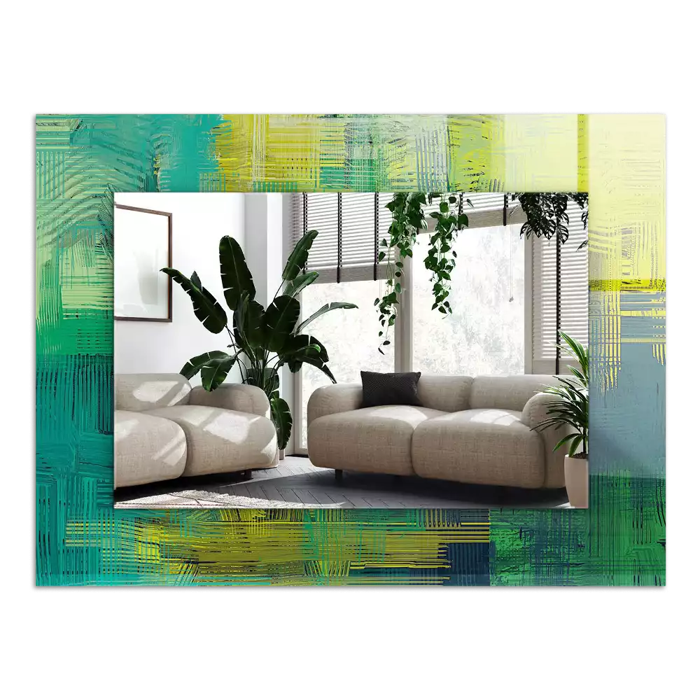 Espelho decorado Composição de cores abstratas