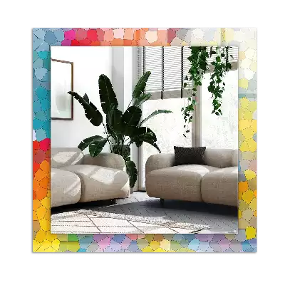 Espelho decorativo Mosaico abstrato colorido