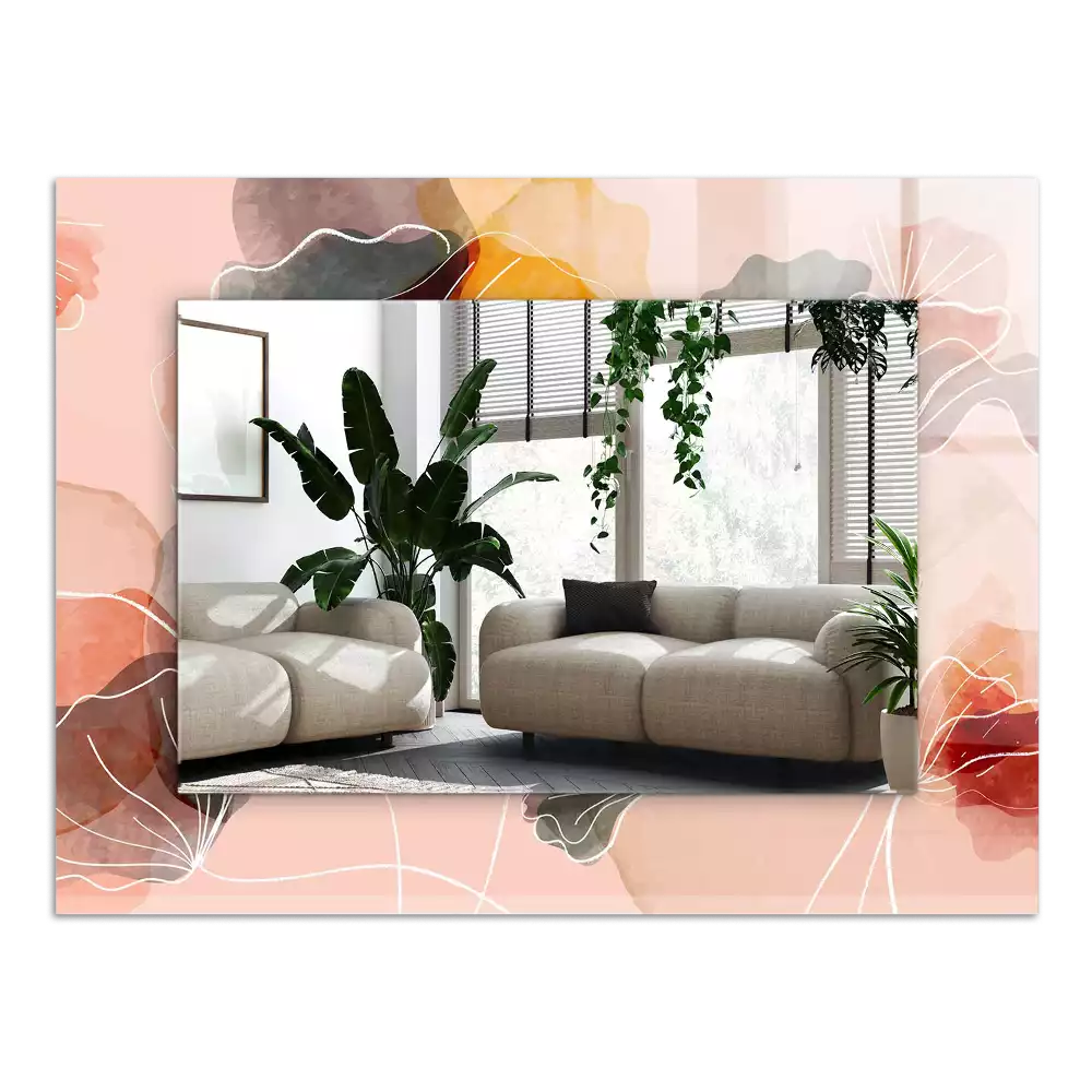 Espelho decorativo Padrões florais abstratos
